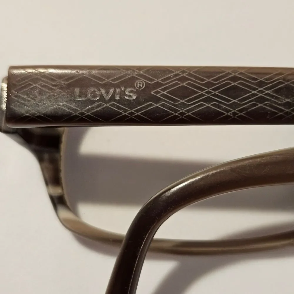 VINTAGE Brown Levis Rectangular Eyeglasses FRAMES UNISEX